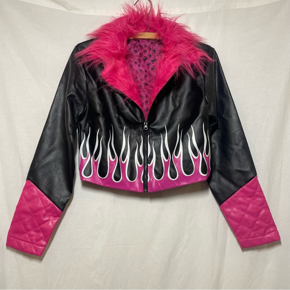 BRATZ Spirit Halloween Small Junior/Womens Jacket Pink Black Costume Accessory